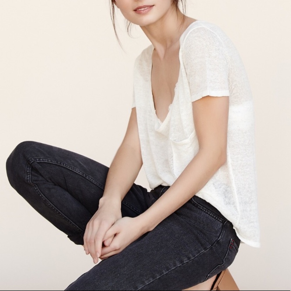 Slouchy sheer t-shirt